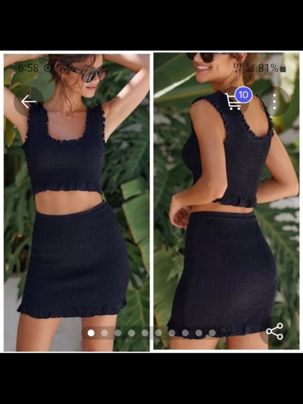 Anthropologie 2 piece stretch set
